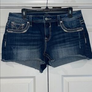 Vigoss Women's Dark Blue Jean Shorts